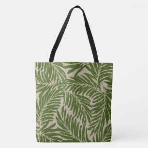 Sac de toile hawaïen de plage de texture de paumes