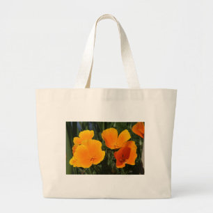 Sac de toile, "QUATRE PAVOTS de CALIFORNIE "
