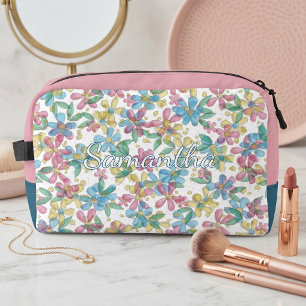 Sac de Toilette à Motif Floral Rétro Chic et Ludiq