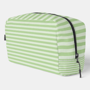Sac de toilette à rayures vertes