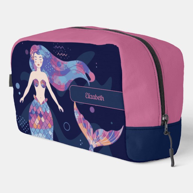 Sac de toilette Abstrait de sirène (Coin droit)