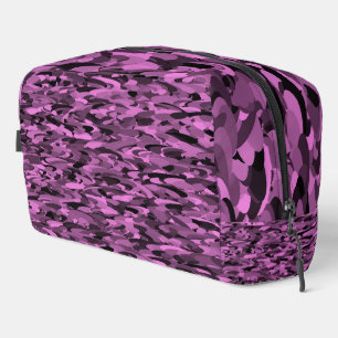 Sac de toilette Abstrait Motif violet noir