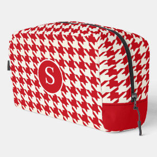 Sac de toilette blanc et rouge cerisier Houndstoot