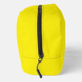 Sac de toilette coupé à impression jaune