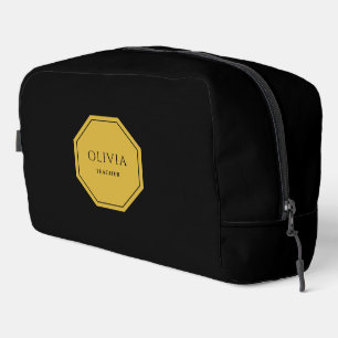 Sac de toilette de voyage avec votre nom et titre