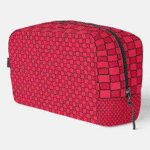 Sac de toilette en carton rouge noir