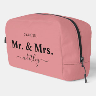Sac de toilette M. & Mme pour couple (rose : E48E9