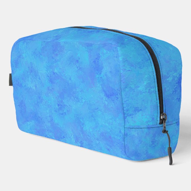 Sac de toilette Motif Abstrait bleu (Coin droit)