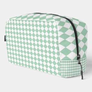 Sac de toilette Motif en diamant de Green White Ch