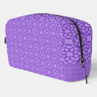 Sac de toilette Motif mauve géométrique