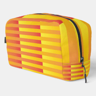 Sac de toilette Motif orange jaune rayé