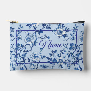 Sac de toilette personnalisé - Fleur bleue