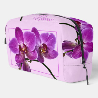 Sac de toilette personnalisé - Orchidée rose