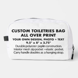 Sac de toilettes personnalisées sur impression
