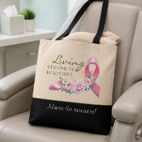 Sac de tote Sensibilisation au cancer - Strong is