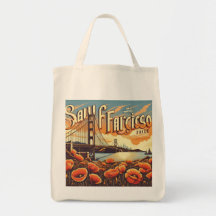 Sac de tote vue iconique de San Francisco