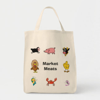 Sac de viande du marché/épicerie
