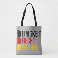 Sac d'Einigkeit Recht Freiheit, devise allemande