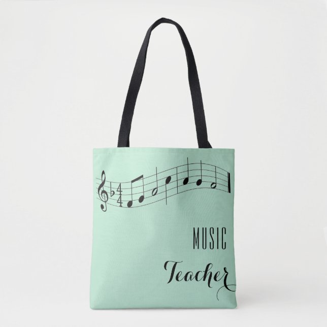 Sac d'enseignant de musique personnalisée - Mint G (Devant)