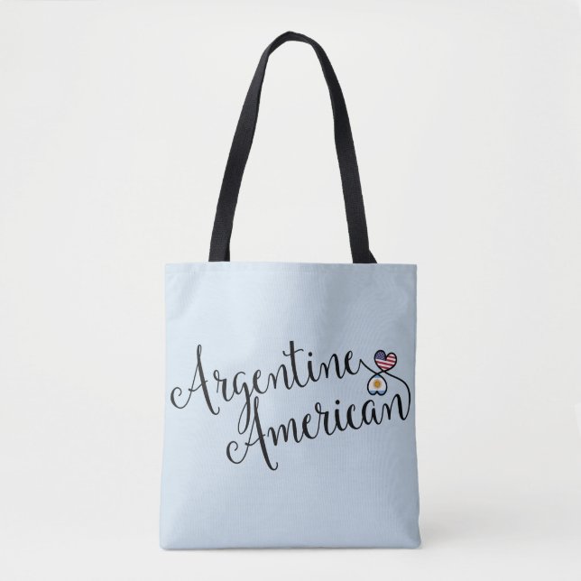 Sac d'épicerie argentine American Entwin Hearts (Devant)