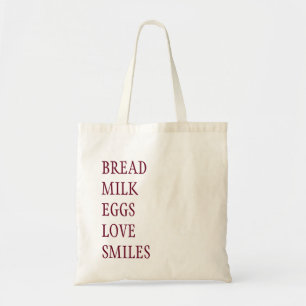 SAC D'ÉPICERIE DE LISTE D'ACHATS