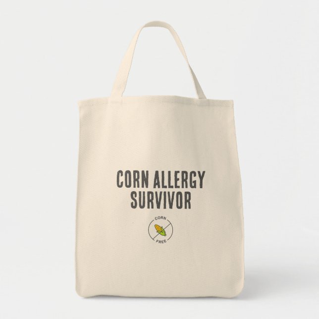 Sac d'épicerie survivant de l'allergie au maïs (Devant)