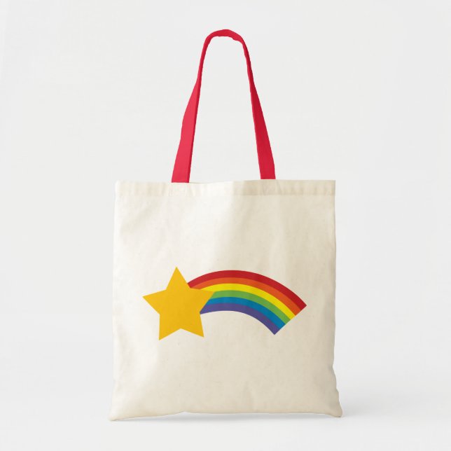 Sac d'étoile Retro Pop Rainbow Shooting des années (Devant)