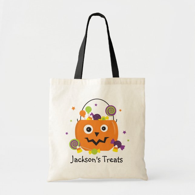 Sac d'Halloween personnalisé pour enfants (Devant)
