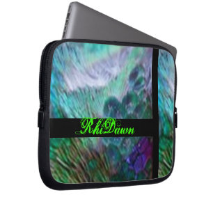 Sac d'ordinateur portable de paon