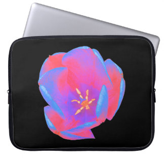 Sac d'ordinateur portable Fluorescent Tulip