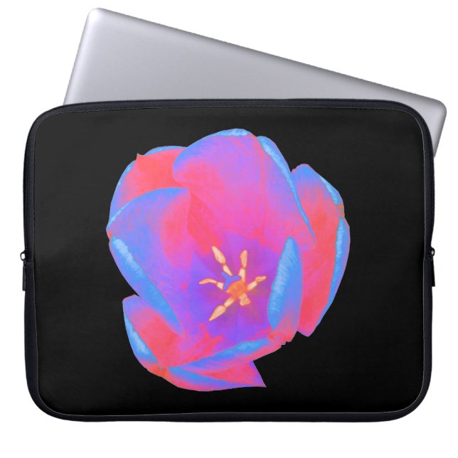 Sac d'ordinateur portable Fluorescent Tulip (Devant)