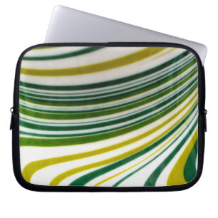 Sac d'ordinateur portable Green Swirl