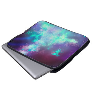 Sac d'ordinateur portable Night Sky Neon Lights