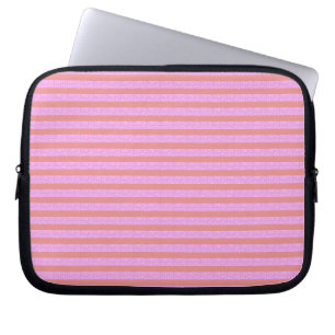 Sac d'ordinateur portable Pink Stripe Electronics