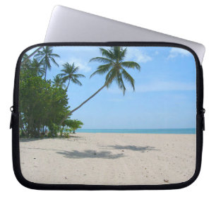 Sac d'ordinateur portable Tropical Island Beach