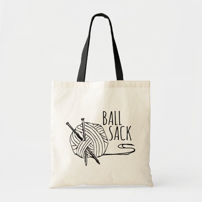 Sac drôle à boule de tricot (Devant)