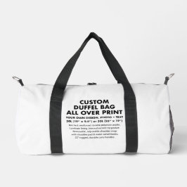Sac Duffel 30L personnalisé tout sur impression