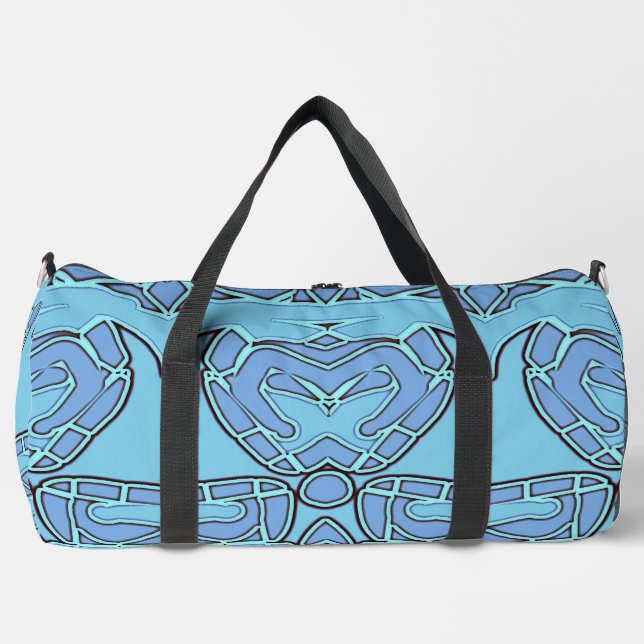 Sac Duffel, Un design classique de couleur bleue (Recto)
