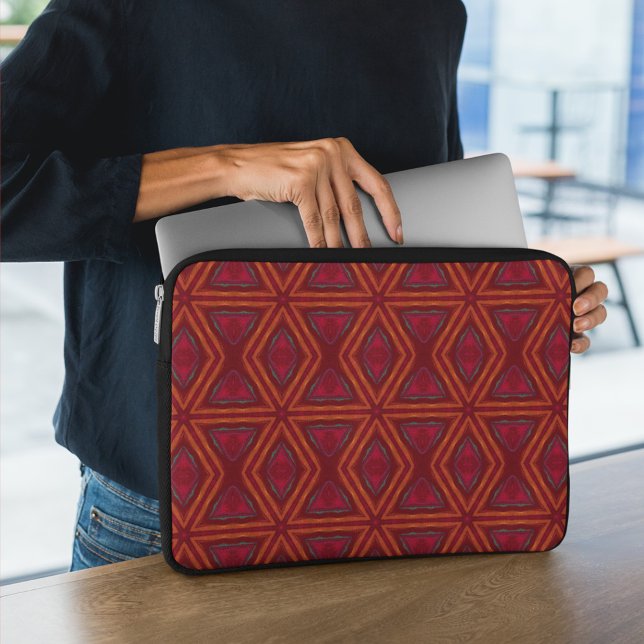 Sac électronique Diamond Abstrait Star rouge orang (Créateur téléchargé)