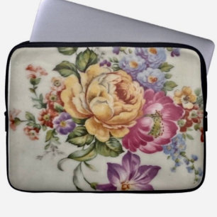 Sac électronique floral d'élégance en porcelaine