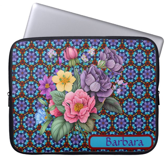 Sac électronique floral personnalisé (Devant)