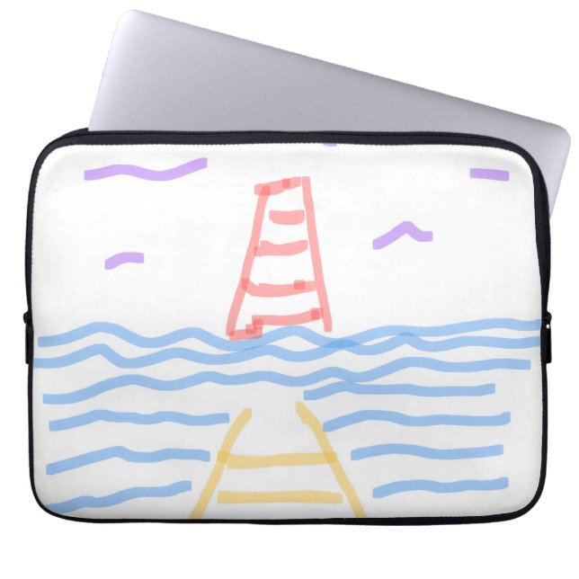 Sac électronique phare et jetée (Devant)