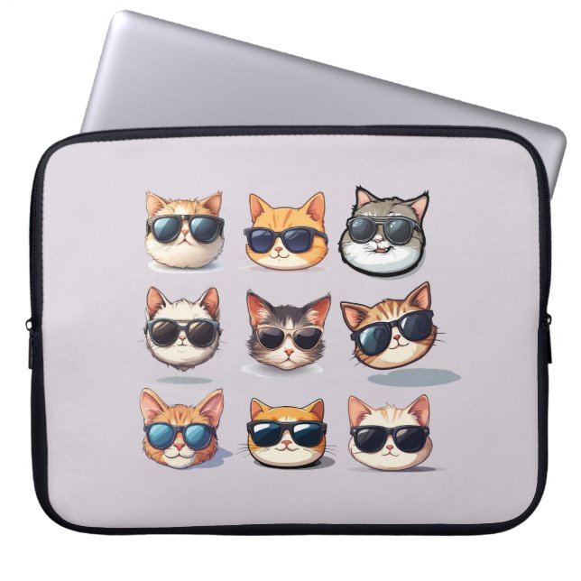Sac électronique pour ordinateur portable Feline F (Devant)
