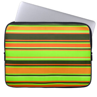Sac électronique rayé de chaux, d'orange et de man