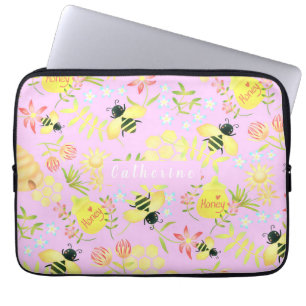 Sac électronique rose d'abeille de miel