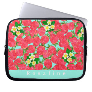 Sac électronique rose personnalisé fraise