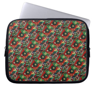 Sac électronique rouge et vert