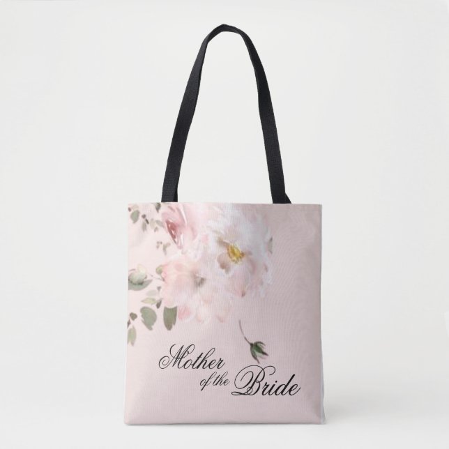 Sac Élégant Fleurs Roses pour la Mère de la Mariée (Devant)