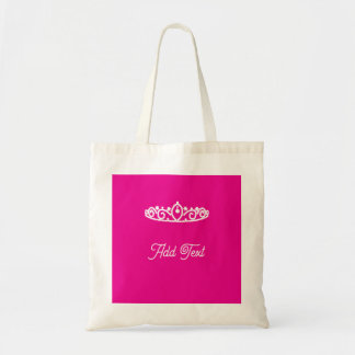 Sac en faveur de Sweet Sixteen blanc et rose Tiara