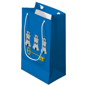 Sac en papier cadeau petit drapeau La Havane, Cuba